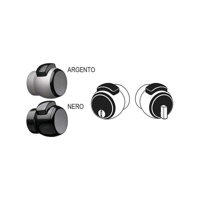 Knob-lock PremiApri Meroni Nova 12 for bathroom