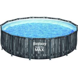 BestWay 5614Z Power Steel Rattan 427 round outdoor pool