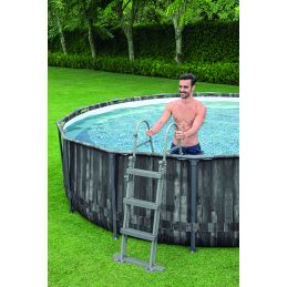 BestWay 5614Z Power Steel Rattan 427 round outdoor pool