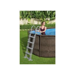 BestWay 56716 Power Steel Rattan oval outdoor pool 549x274x122H