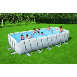 BestWay 5612B Power Steel rectangular outdoor pool 640x274