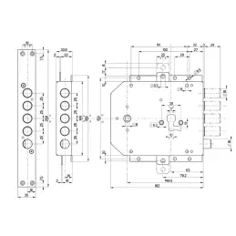 Security door lock Mottura 85.556 Euro profyle