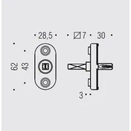 DK-D Colombo Design replace movement with bolts