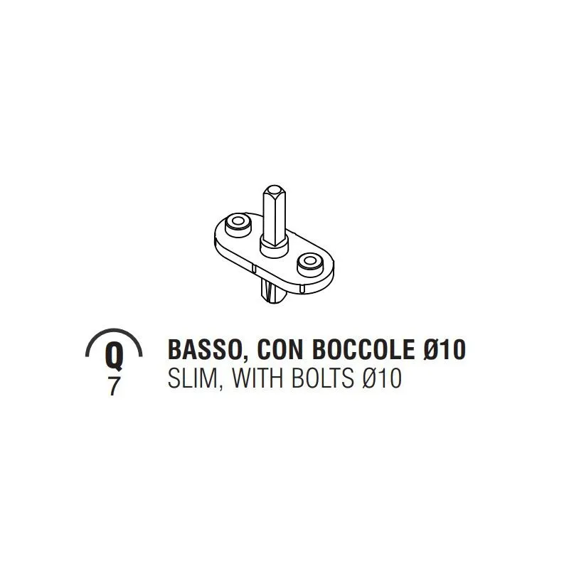 Movimento cremonese DK-D ribassato 6mm con boccole Colombo