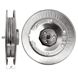 Pulley for roller shutter shaft 60mm - cap metal roller