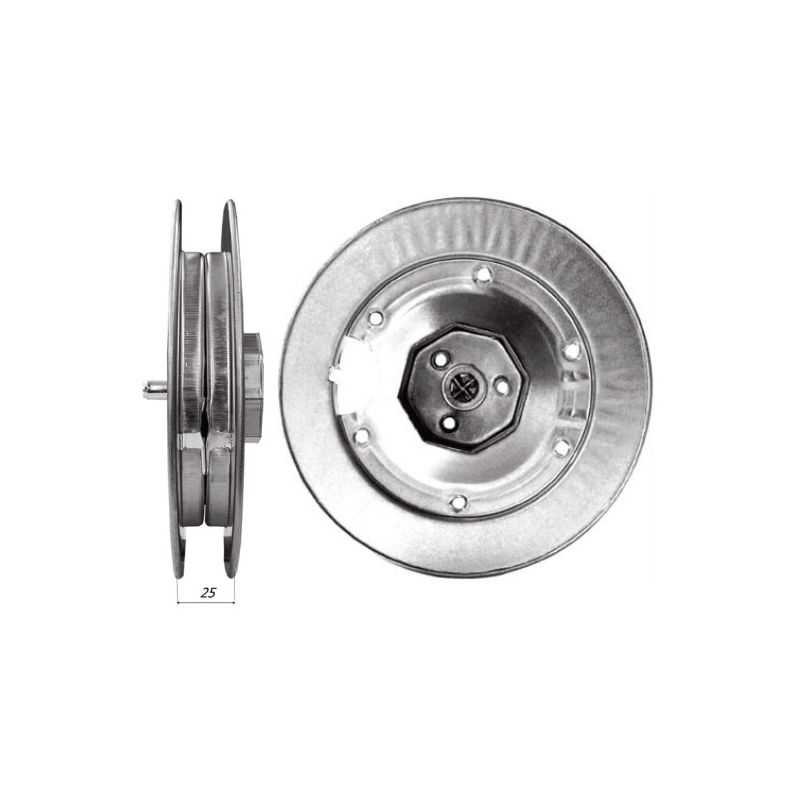 Pulley for roller shutter shaft 60mm - cap metal roller