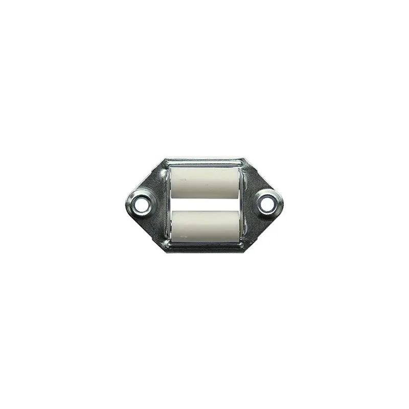 Horizontal belt guide for roller shutters roller shutters