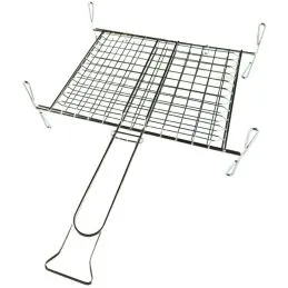 Griglia graticola per barbecue 27x37 doppia con piedini