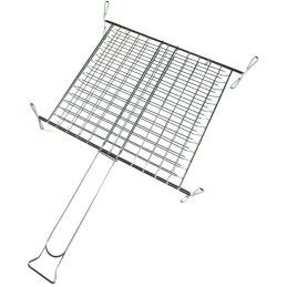 Griglia graticola per barbecue 35x40 doppia con piedini