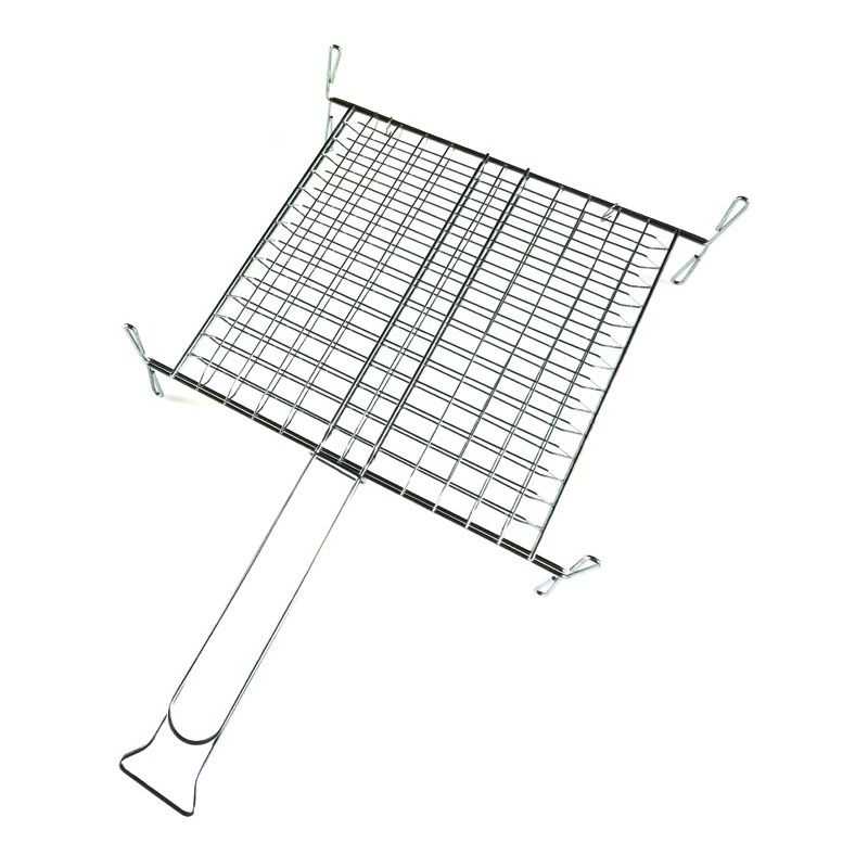 Griglia graticola per barbecue 35x40 doppia con piedini