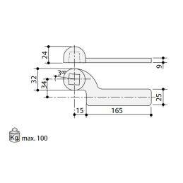 [Spare part] AC3 arm for MAB floor door closer