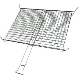 Griglia graticola per barbecue 60x40 doppia con piedini