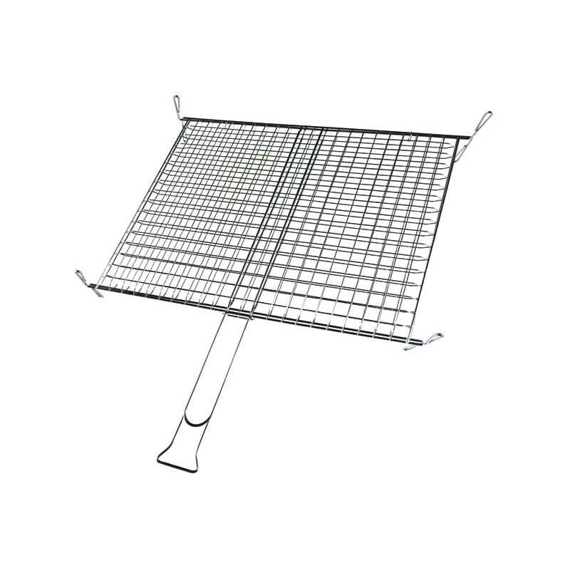 Griglia graticola per barbecue 60x40 doppia con piedini