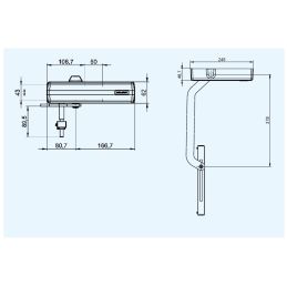 MAB DC650C series door closer for fixed force gate