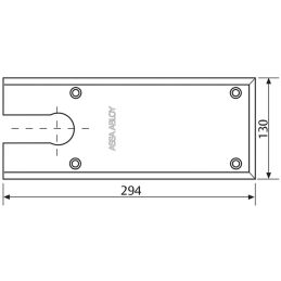 [Ricambio] Piastra per chiudiporta a pavimento ASSA ABLOY AC534