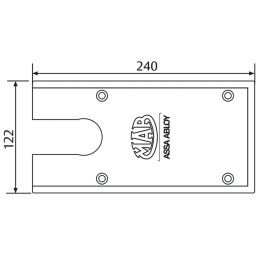 [Spare part] Plate for ASSA ABLOY AC530 floor door closer