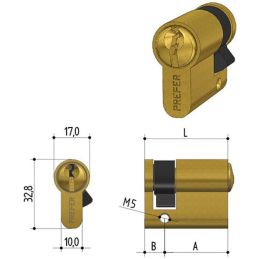 Mezzo Cilindro sagomato PREFER 6A00.2210 32MM