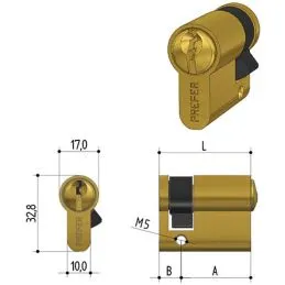 Mezzo Cilindro sagomato PREFER 6A00.2210 32MM