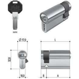 Cilindro di sicurezza per basculanti PREFER WE0S.2410