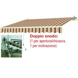 Tenda da sole avvolgibile per esterno 295x200 doppio snodo VIGOR