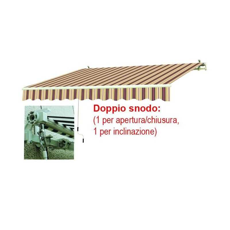 Tenda da sole avvolgibile per esterno 295x200 doppio snodo VIGOR