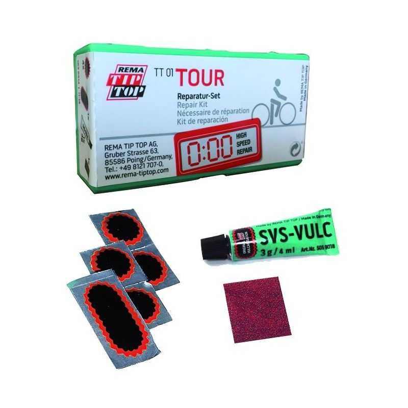 Kit riparazione gomme bici tip-top TT01 Tour