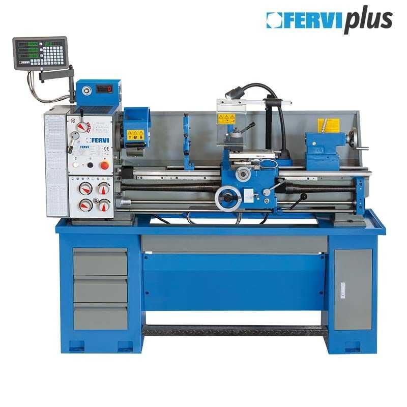 Fervi T940 / 230VI3A D.320x940 parallel metal lathe with visor