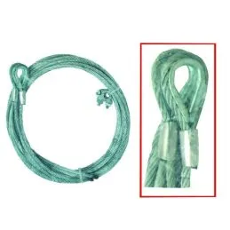 Steel cable tie rod for overhead doors slot / clamp kit