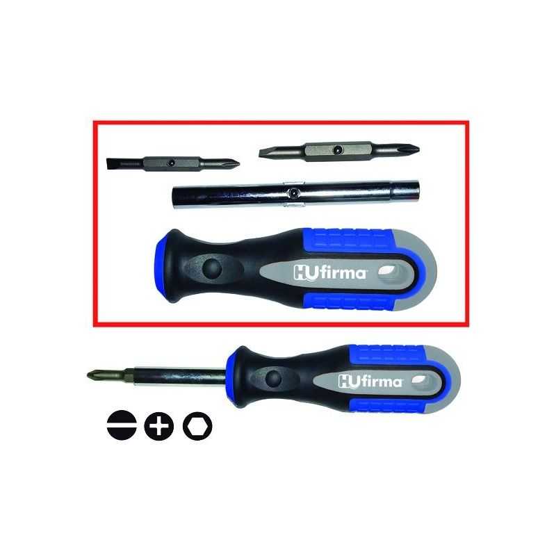 1/4 HU-FIRMA 6 in 1 bit holder screwdriver