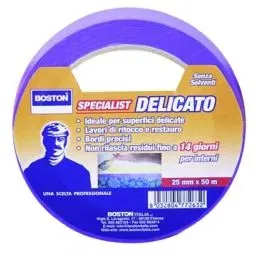 Delicate BOSTON purple masking paper adhesive tape 25mmx50mt.