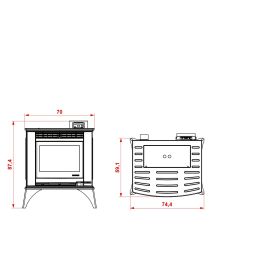 Palazzetti Ecofire Cesare II pellet stove 9 Kw