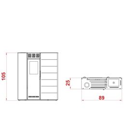 Stufa a pellet Palazzetti Ecofire Violetta 7Kw