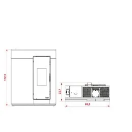 Palazzetti Ecofire Michelle 8Kw pellet stove