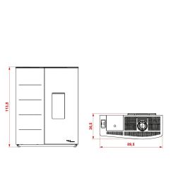 Stufa a pellet Palazzetti Ecofire Twiggy 10Kw