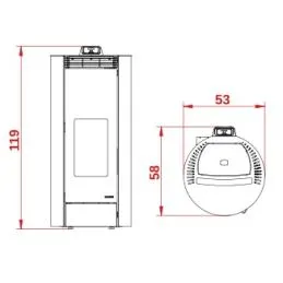 Palazzetti Ecofire Melita 8 pellet stove