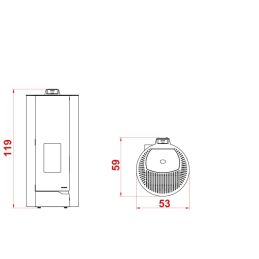 Stufa a pellet Palazzetti Ecofire Nina 8