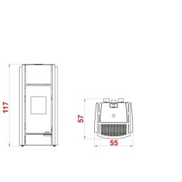 Stufa a pellet Palazzetti Julie 9 Kw