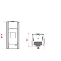 Palazzetti Ecofire Julie 9 Kw Pro 2 pellet stove