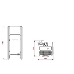 Stufa a pellet Palazzetti Julie 12 US Pro 2