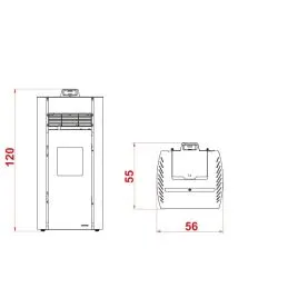 Palazzetti Bianca Lux pellet stove 9