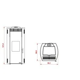 Stufa a pellet Palazzetti Giorgia 12 Pro3