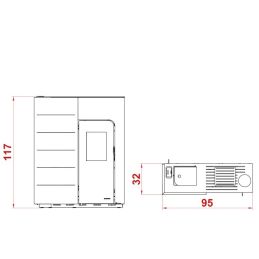 Palazzetti Ecofire Ginger Idro 14 water pellet stove