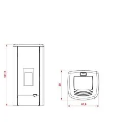 Stufa idro pellet Palazzetti Ecofire Mirella Idro 15 acqua