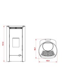 Palazzetti Ecofire Jackie Idro 15 air / water pellet stove