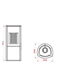 Wood stove Palazzetti Dalia 7 Kw air