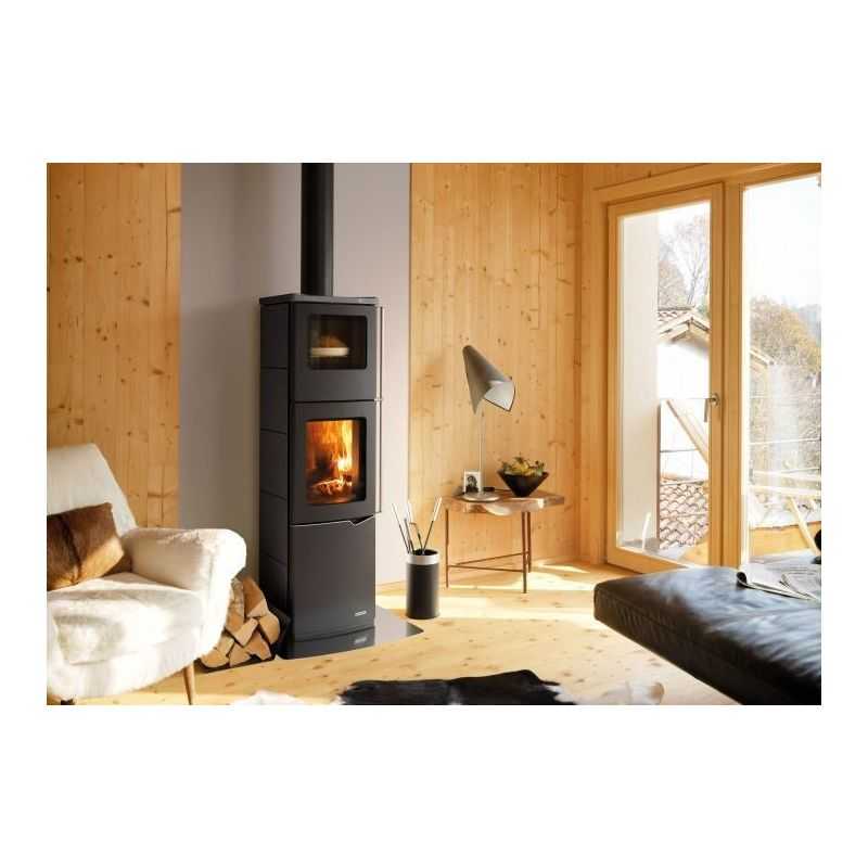 Stufa a legna Palazzetti Eva S con forno 8 Kw