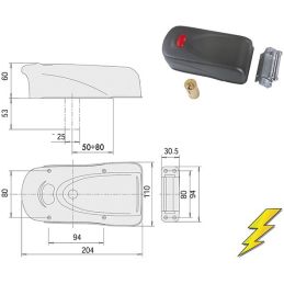 Elettroserratura applicare Cisa 1A611.00.0 'ElettriKa'