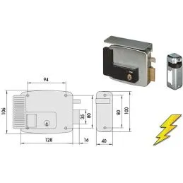 Electro-locking apply Cisa 11721 for gates