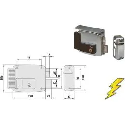 Electro-locking apply Cisa 11761 for gates