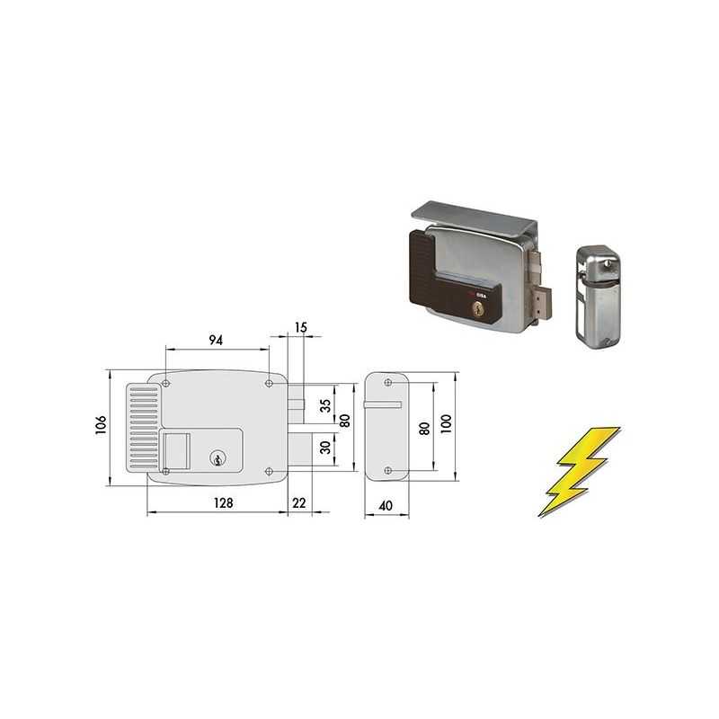 Electro-locking apply Cisa 11761 for gates